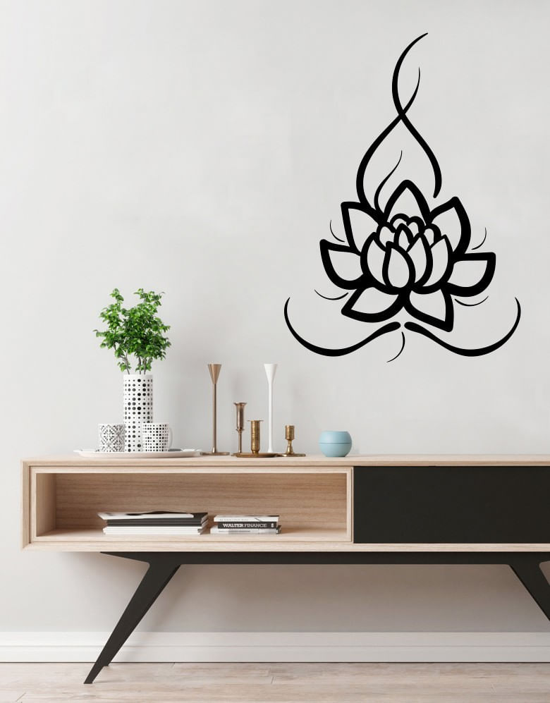 Adesivo-Decorativo-Flor-de-Lotus