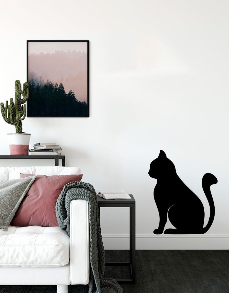 Adesivo-Decorativo-Gato